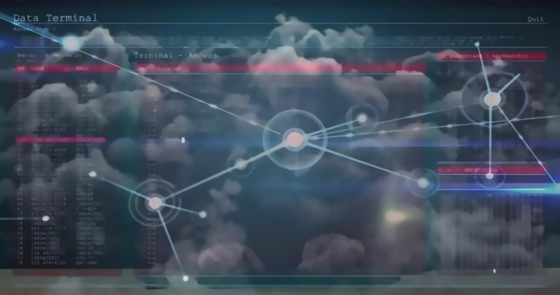 Blockchain development workspace with multiple monitors showing code and development tools